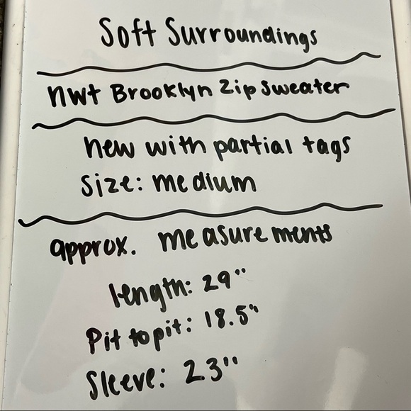 NWT Soft Surroundings Brooklyn Zip Sweater - Picture 8 of 8